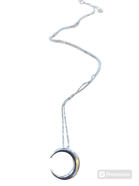Collar Luna Simple PLATA - Imagen 3