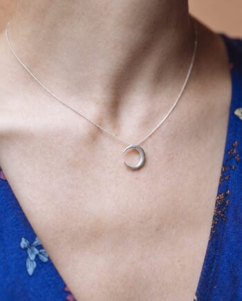 Collar Luna Simple PLATA