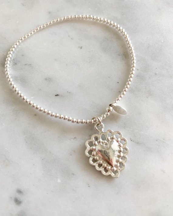 Pulsera elasticada Detente Plata