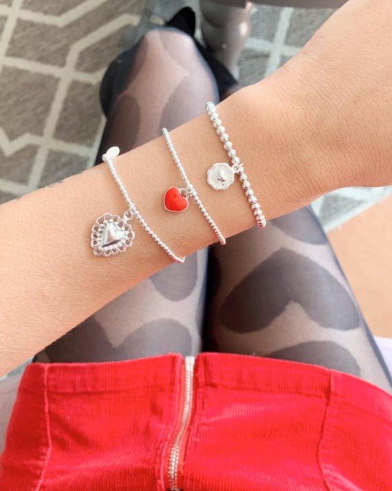 Pulsera moneda corazón - Imagen 2