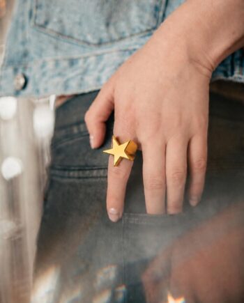 Anillo gran Estrella BRONCE